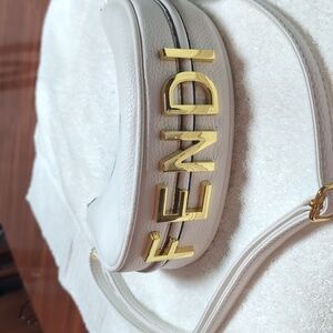 White Fendi hand bag